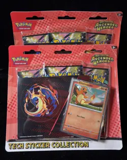 Pokemon ME Ascended Heros Tech Sticker Collection - Charmander Promo X2 - Image 3