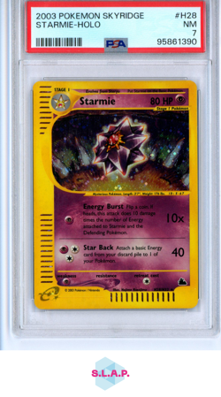 STARMIE-HOLO POKEMON SKYRIDGE 2003 H28 PSA 7 - Image 1