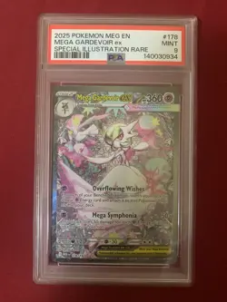 2025 POKEMON MEGA GARDEVOIR EX SPECIAL ILLUSTRATION RARE #178 PSA 9 - Image 1