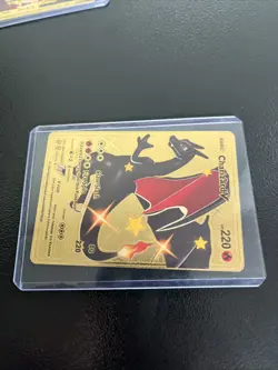 Pokemon TCG Charizard V 079/073 Holo Secret Rare Gold Custom Fan Art - Image 3