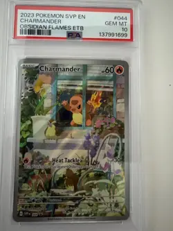 Pokemon TCG Charmander Promo SVP 044 PSA 10 Gem Mint – Obsidian Flames ETB - Image 2
