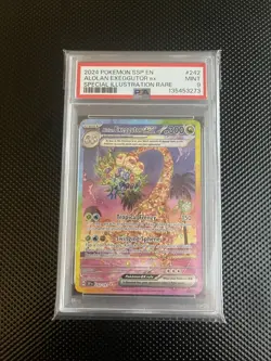 2024 Pokemon Surging Sparks Alolan Exeggutor EX SIR PSA 9 English 242/191 - Image 1