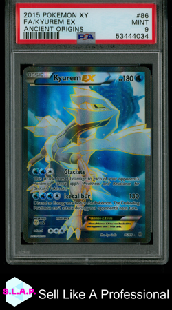 FA/KYUREM EX ANCIENT ORIGINS POKEMON XY ANCIENT ORIGINS 2015 86 PSA 9 - Image 1