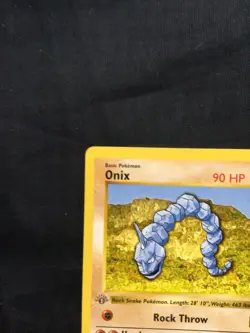 Pokemon Cards: Base Set 1st Edition Common: Onix 56/102 - Image 2