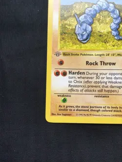 Pokemon Cards: Base Set 1st Edition Common: Onix 56/102 - Image 5