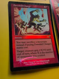 Downhill Charge x4. Instant Playset MTG 4 Card. OLD VINTAGE FOIL. NEMESIS. - Image 4