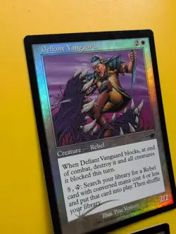 Defiant Vanguard & Lawbringer MTG 2 Card rebels . OLD VINTAGE FOIL. NEMESIS. - Image 5