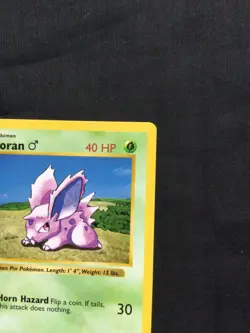 Pokemon Cards: Base Set 1st Edition Common: Nidoran M 55/102 - Image 3