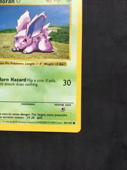 Pokemon Cards: Base Set 1st Edition Common: Nidoran M 55/102 - Image 4