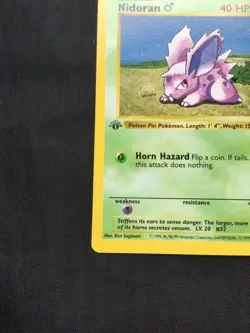 Pokemon Cards: Base Set 1st Edition Common: Nidoran M 55/102 - Image 5