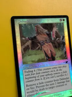 Defender en-vec & Defiant Falcon MTG 2 Card. OLD VINTAGE FOIL. NEMESIS. - Image 5