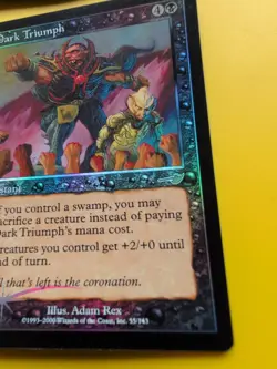 Dark Triumph x2 Instant MTG 2 Card. OLD VINTAGE FOIL. NEMESIS. - Image 2