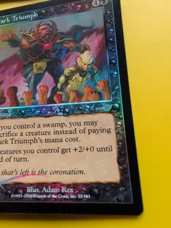 Dark Triumph x2 Instant MTG 2 Card. OLD VINTAGE FOIL. NEMESIS. - Image 3