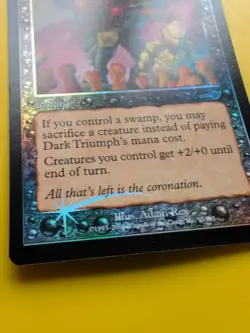 Dark Triumph x2 Instant MTG 2 Card. OLD VINTAGE FOIL. NEMESIS. - Image 5