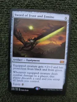 MTG Magic Sword Of Feast And Famine 296/332 2XM M EN KARTE CARD Tcg - Image 1
