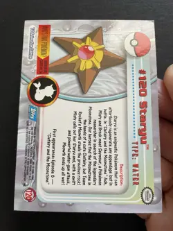 Staryu Starmie Pokemon Topps 2000 Blue Logo Card - Image 4