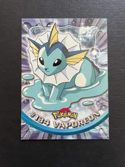 Vaporeon Pokemon Topps 2000 Blue Logo Card - Image 1