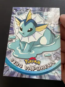 Vaporeon Pokemon Topps 2000 Blue Logo Card - Image 3