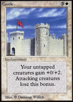 Castle ~ Moderately Played Unlimited MTG Magic UltimateMTG White Card - Image 1