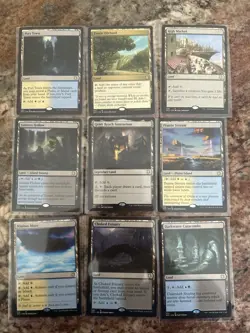 MTG Commander Land Bundle – Exotic Orchard, Darkwater Catacombs, & More 9 Cards - Image 1