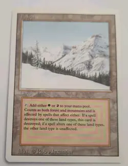 Magic: The Gathering Taiga Revised Edition Excellent Near Mint Condition Card - Image 3