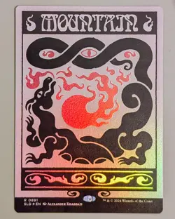Mountain - Secret Lair Drop #891 Rainbow Foil - Mint - Magic the Gathering - Image 1