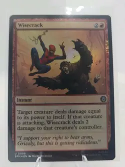 Wisecrack #0098 U Foil MTG Marvel's Spider-Man NM - Image 1