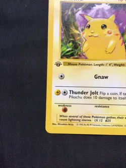 Pokemon Cards: Base Set 1st Edition Common: Red Cheek Pikachu 58/102 - Image 5