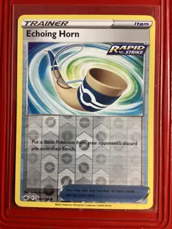 POKEMON TCG Reverse Holo Trainer Echoing Horn 136/198 - Image 1