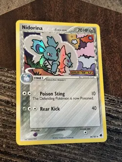 Nidorina 34/101 Pokemon Reverse Holo Stamped EX Dragon Frontiers Delta Species - Image 5