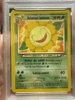 PSA 10 GEM MINT Heliatronc Lumineux Sunflora FRENCH Pokemon Neo Destiny POP 1!!! - Image 2