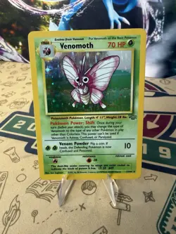Venomoth 13/64 Holo Unlimited Jungle Pokemon Card TCG - Image 1