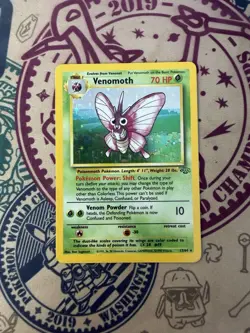 Venomoth 13/64 Holo Unlimited Jungle Pokemon Card TCG - Image 3