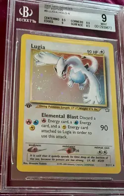 POKEMON LUGIA #9 Neo Genesis 1st Edition BGS 9 Mint - Image 2