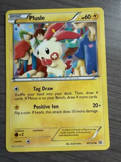 Pokemon TCG Plusle 47/113 Legendary Treasures LP - Image 1
