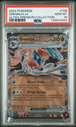 2024 POKEMON GRENINJA EX ULTRA-PREMIUM COLLECTION #106 106/167 GEM MINT PSA 10 - Image 1