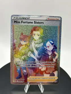Pokemon Miss Fortune Sisters (Secret) Rare Holo SWSH11: Lost Origin 209/196 - Image 3