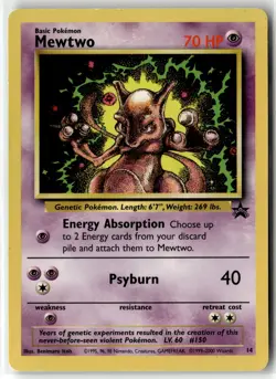 Mewtwo ⭐ 14 Promo Wizards Black Star Promos 1999 Pokemon LP - Image 1