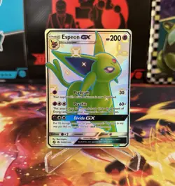Pokemon Espeon GX SV60/SV94 Hidden Fates Shiny Vault Full Art Holo 200 HP Card - Image 1