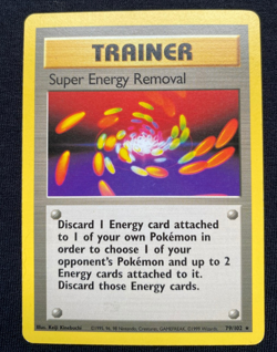 Pokemon TCG Super Energy Removal Base Set 79/102 Regular Rare (LP) - Image 1