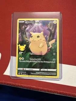 PIKACHU FULL ART HOLO 25 TH ANNIVERSARY EDITION POKEMON LP - Image 1