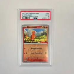 2023 POKEMON MEW EN-151 GAMESTOP EXCLUSIVE #004 CHARMANDER PSA 9 - Image 1