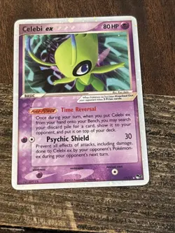 Celebi EX POP Series 2 17/17 Holo Foil Ultra Rare Pokemon TCG 2005 Unlimited NM - Image 2