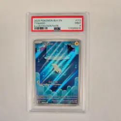 2025 POKEMON BLK EN-BLACK BOLT ILLUSTRATION RARE #113 TYNAMO PSA 9 - Image 1