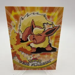 2000 Topps Pokemon TV Animation Edition Non Holo 136 Flareon Blue Label NMT - Image 1