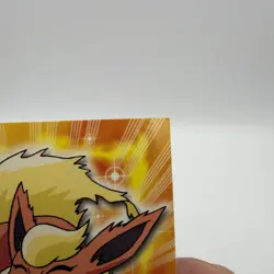 2000 Topps Pokemon TV Animation Edition Non Holo 136 Flareon Blue Label NMT - Image 3