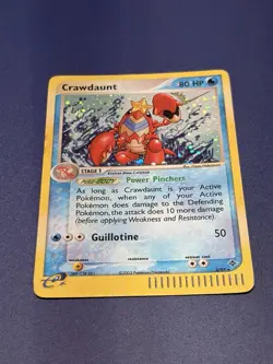 Pokemon EX Dragon Crawdaunt TCG Holo Rare Card 3/97 E-Reader - Image 1