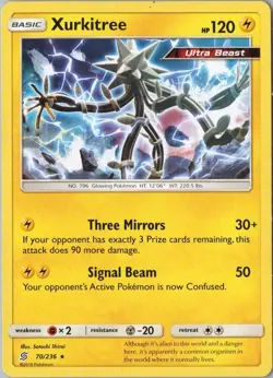 Xurkitree - SM - Unified Minds 70/236 - Rare - NM Pokemon TCG - Image 1