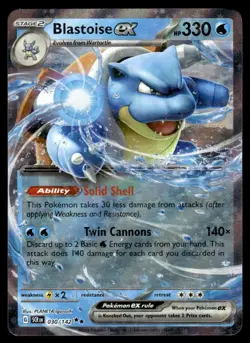 2024 Scarlet & Violet Series - Stellar Crown Blastoise ex Double Rare #030/142 - Image 1
