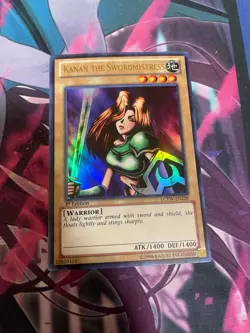 YUGIOH - KANAN THE SWORDMISTRESS - ULTRA RARE - LCYW - 1ST ED - NM - Image 1